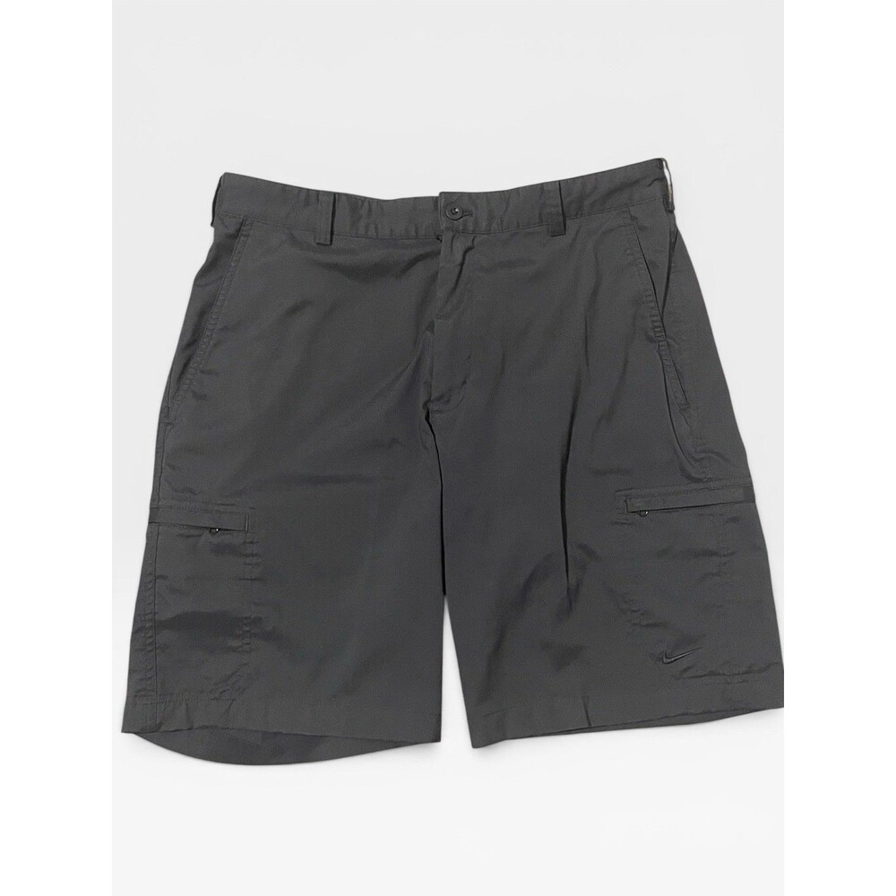 Nike Golf Shorts Mens 32 Dark Gray Dri Fit 10" Inseam Hybrid Cargo Performance